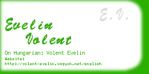 evelin volent business card